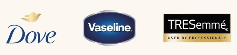 Dove, Vaseline y TRESemmé
